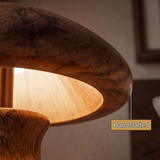 Mycelora Sculpted Solid Wood Table Lamp SPA354363 - Timberustic Table Lamp