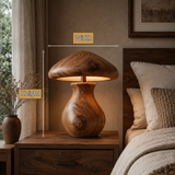 Mycelora Sculpted Solid Wood Table Lamp SPA354363 - Timberustic Table Lamp