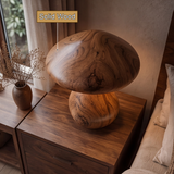 Mycelora Sculpted Solid Wood Table Lamp SPA354363 - Timberustic Table Lamp