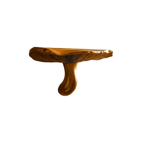 Mycora Deep-Cap Handcrafted Solid Wood Mushroom Floating Shelf