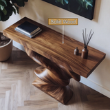 Mydrath Sculpted Solid Wood Console Table - Timberustic Console Table