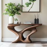 Mydrathen Sculpted Solid Wood Console Table - Timberustic Console Table