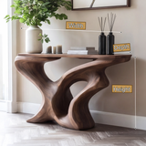 Mydrathen Sculpted Solid Wood Console Table - Timberustic Console Table