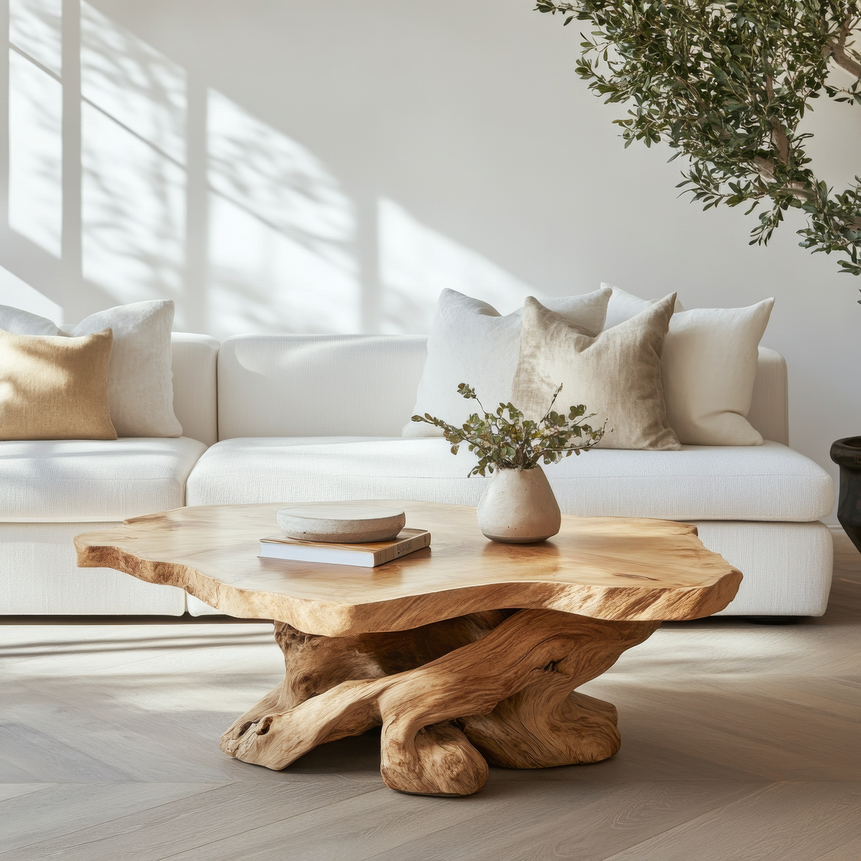 Myradon Sculpted Solid Wood Coffee Table SPA267835 - Timberustic Coffee Table