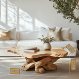 Myradon Sculpted Solid Wood Coffee Table SPA267835 - Timberustic Coffee Table