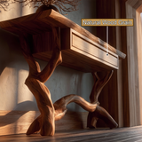 Myraveth Sculpted Solid Wood Console Table SPA295874
