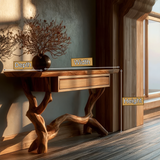 Myraveth Sculpted Solid Wood Console Table SPA295874