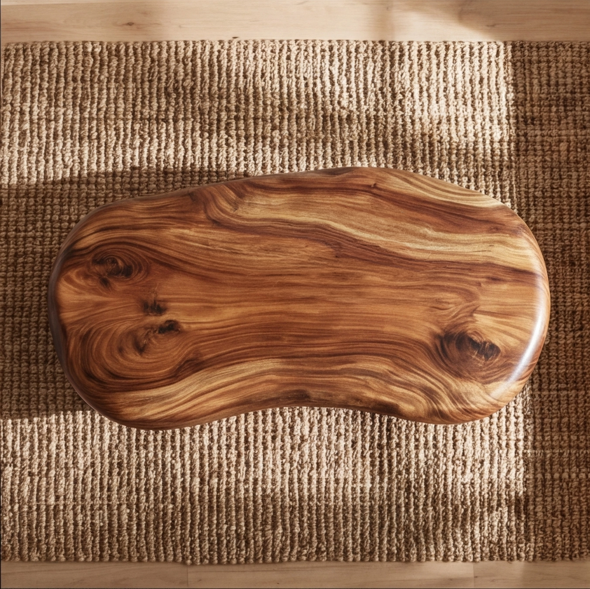 Mystrava Sculpted Solid Wood Coffee Table - Timberustic Coffee Table