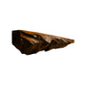 Mystraven Hand-Carved Solid Wood Fireplace Mantel Shelf Brown - Timberustic Fireplace Mantel Shelf