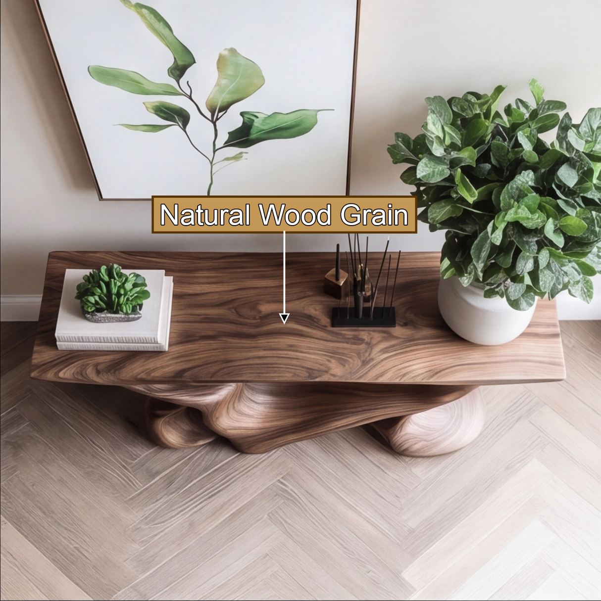 Mythrion Sculpted Solid Wood Console Table - Timberustic Console Table