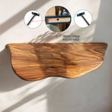 Mythrune Solid Wood Mushroom Floating Shelf SPA349387 - Timberustic Floating Shelf