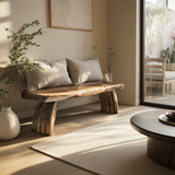 Nara Contemporary Japandi Solid Wood Bench