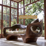Elaris Sculpted Solid Wood Sofa - Timberustic Sofa