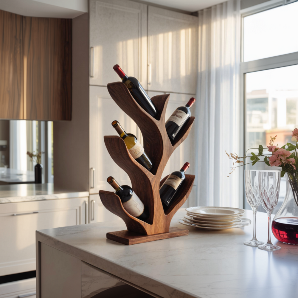 Solid Wood Wine Rack | Nature-Inspired Branch Design – Timberustic