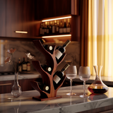 Nature Inspired Solid Wood Wine Rack