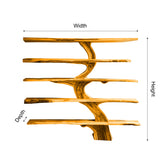 Natureroot Live-Edge Solid Wood Tree Bookshelf
