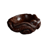 Nautivar Octopus Form Handcarved Solid Wood Sculpted Vessel Sink Dark Walnut - Timberustic Vessel Sinks