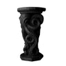 Nautivar Solid Wood Sculpted Pedestal Stand Black - Timberustic Pedestal Stand