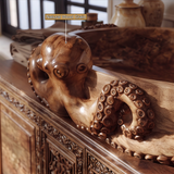 Nautivor Handcrafted Solid Wood Octopus Vessel Sink