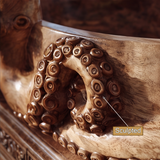 Nautivor Handcrafted Solid Wood Octopus Vessel Sink