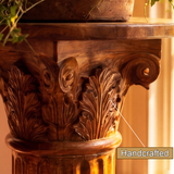 Neoclassical Solid Wood Pedestal Stand - Timberustic Pedestal Stand