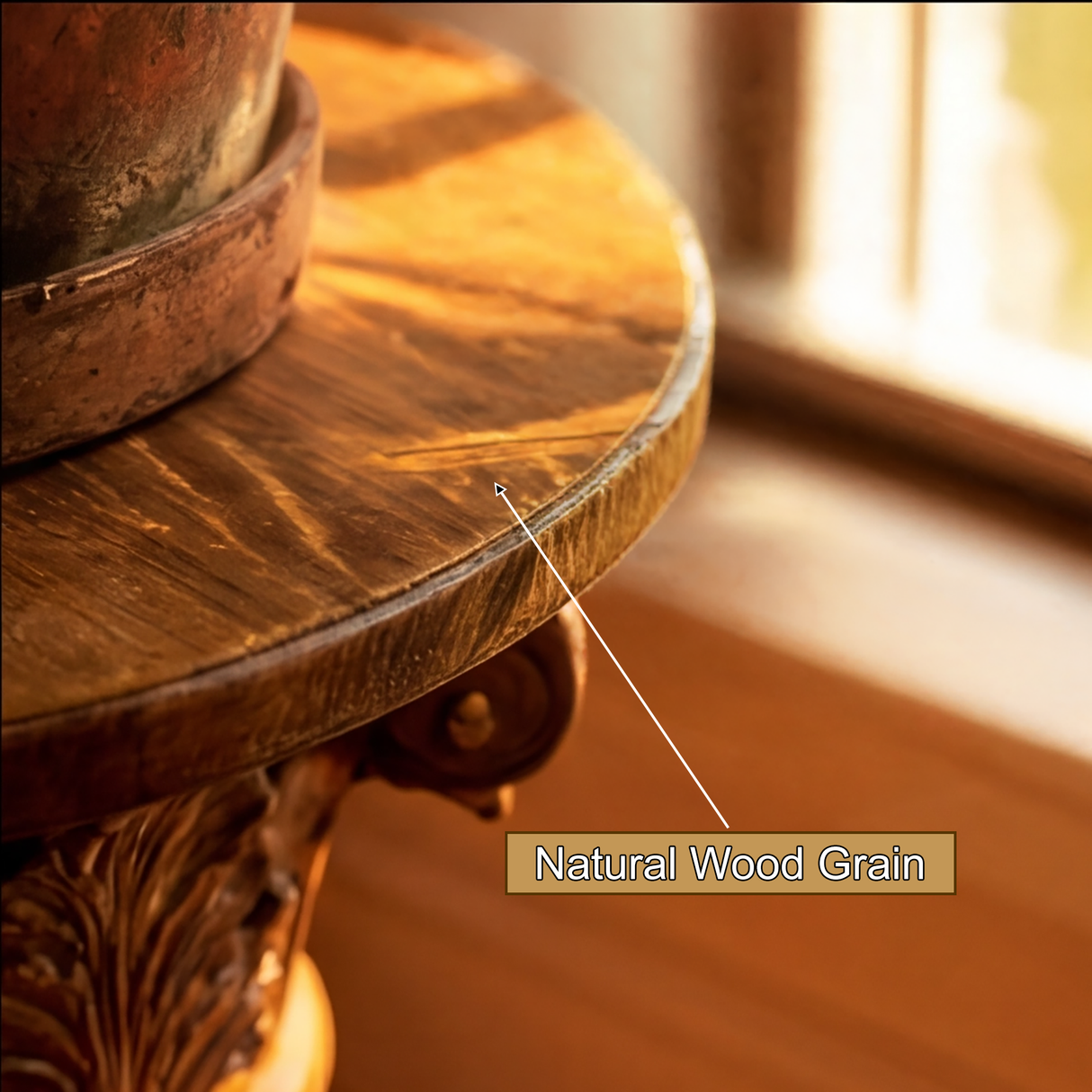 Neoclassical Solid Wood Pedestal Stand - Timberustic Pedestal Stand