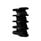Nerava Live Edge Solid Wood Bathroom Display Shelf Black - Timberustic Bathroom Display Shelf