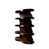 Nerava Live Edge Solid Wood Bathroom Display Shelf Dark Walnut - Timberustic Bathroom Display Shelf