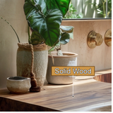 Nerava Live Edge Solid Wood Floating Bathroom Vanity with Integrated Sink - Timberustic Floating Bathroom Vanity with Integrated Sink