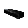 Nerava Sculpted Solid Wood Floating Bathroom Vanity with Open Storage Black - Timberustic Floating Bathroom Vanity with Open Storage