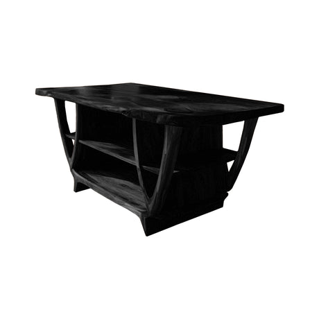 Nerith Grove Solid Wood Kitchen Island Black - Timberustic Kitchen Island