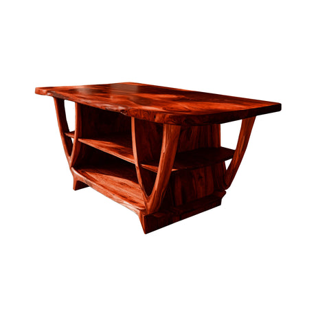 Nerith Grove Solid Wood Kitchen Island Mahogany - Timberustic Kitchen Island