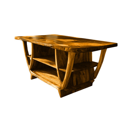 Nerith Grove Solid Wood Kitchen Island Teak - Timberustic Kitchen Island