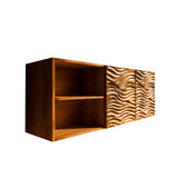 Nerith Sculpted Solid Wood Floating Bathroom Cabinet