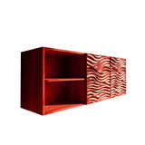 Nerith Sculpted Solid Wood Floating Bathroom Cabinet