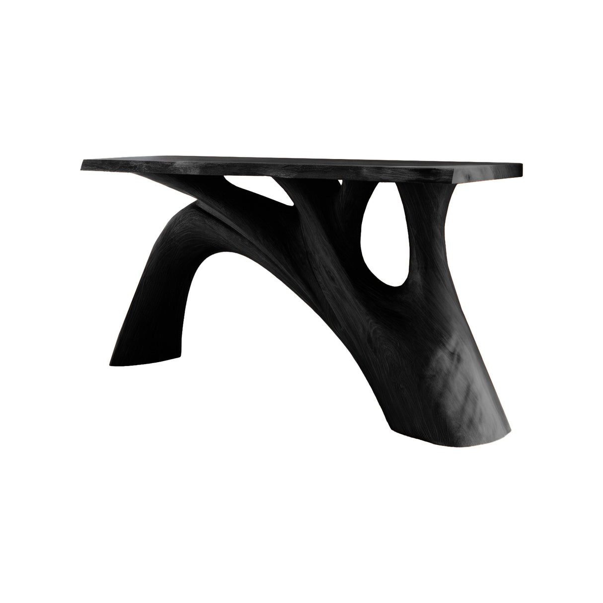 Nerith Treeform Sculpted Solid Wood Freestanding Bathroom Vanity Black - Timberustic Freestanding Bathroom Vanity
