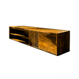 Nerwyn Solid Wood Entryway Bench with Storage Teak - Timberustic Entryway Bench with Storage