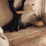 Nightbriar Handcrafted Solid Wood Tree Bookshelf - Timberustic Tree Bookshelf