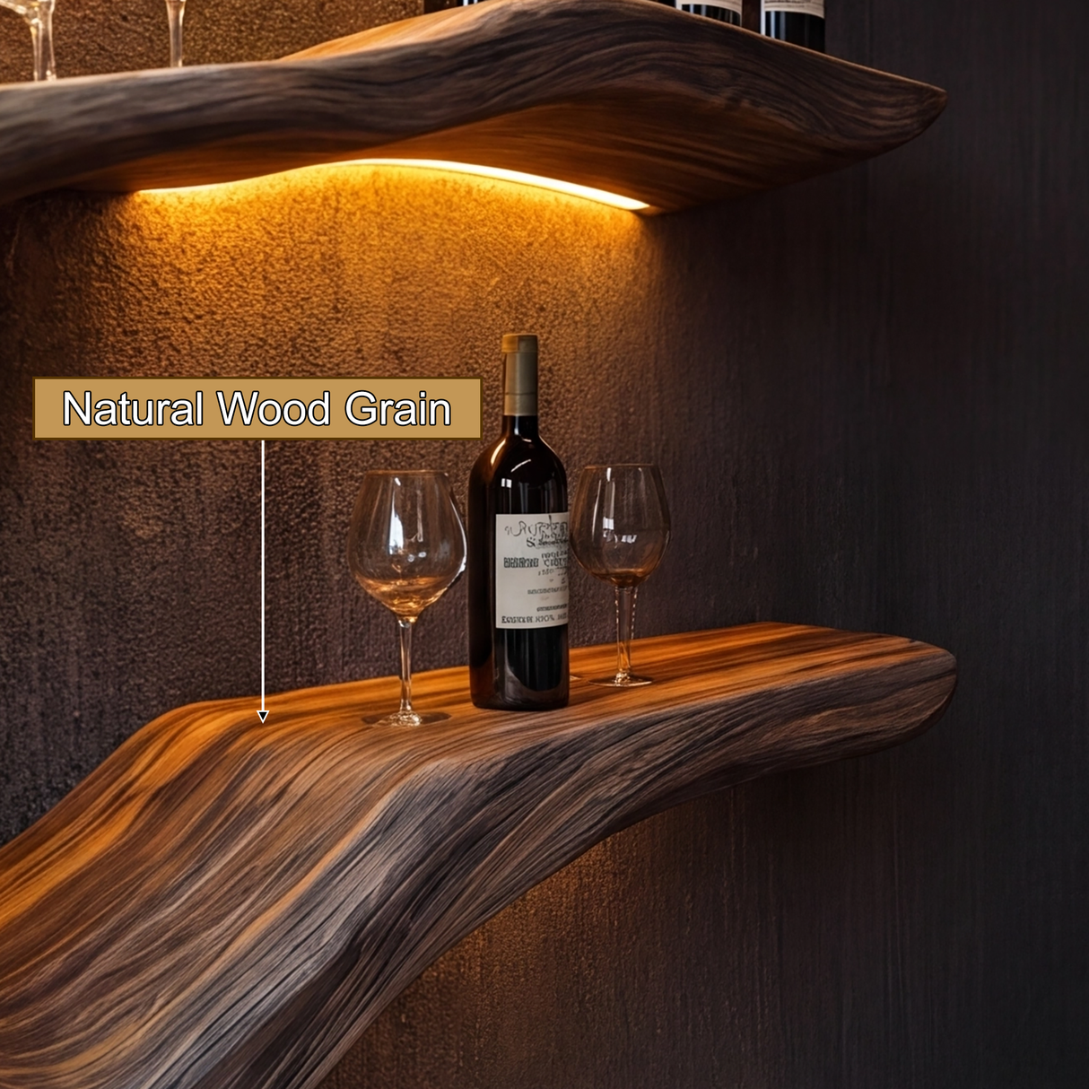 Noctavine Illuminated Tree Wine Rack - Timberustic Tree Wine Rack