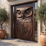 Nocteon Handcrafted Solid Wood Owl Double Doors