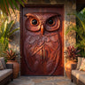 Nocteon Handcrafted Solid Wood Owl Double Doors Mahogany - Timberustic Door