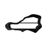 Noctis Sculpted Solid Wood Wine Display Shelf Black - Timberustic Wine Display Shelf