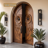 Noctyra Handcrafted Solid Wood Arched Double Doors - Timberustic Door