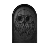 Noctyra Handcrafted Solid Wood Arched Double Doors Black - Timberustic Door