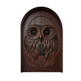 Noctyra Handcrafted Solid Wood Arched Double Doors Dark Walnut - Timberustic Door