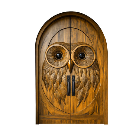Noctyra Handcrafted Solid Wood Arched Double Doors Teak - Timberustic Door
