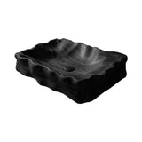 Noctyra Sculpted Solid Wood Vessel Sink Black - Timberustic Vessel Sinks
