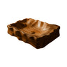 Noctyra Sculpted Solid Wood Vessel Sink Brown - Timberustic Vessel Sinks