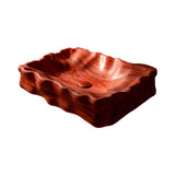 Noctyra Sculpted Solid Wood Vessel Sink Mahogany - Timberustic Vessel Sinks