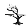 Noirbranch Sculpted Solid Wood Record Player Stand Black - Timberustic Record Player Stand With Storage